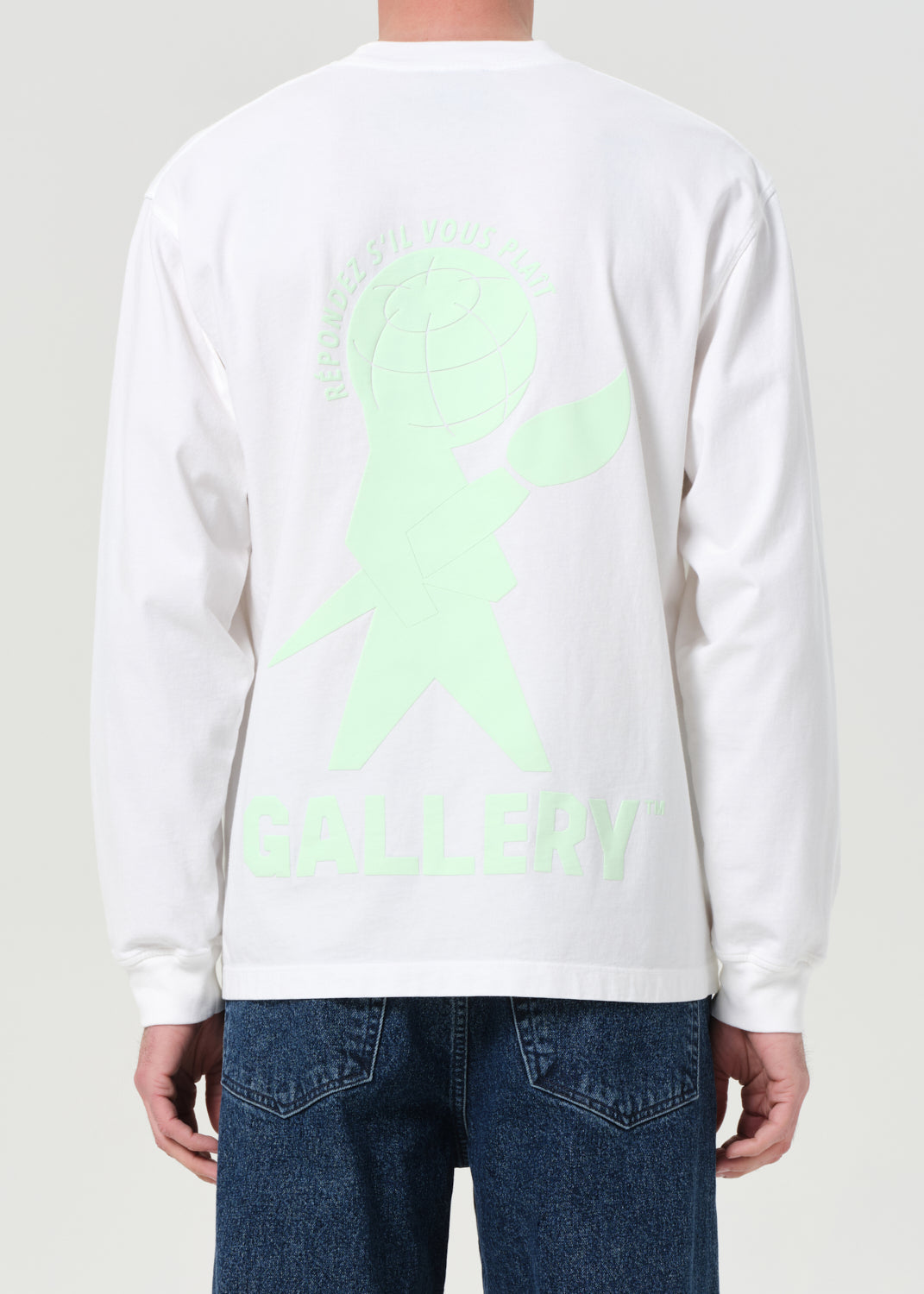 Glo Long Sleeve Mock Neck Man in Soft White