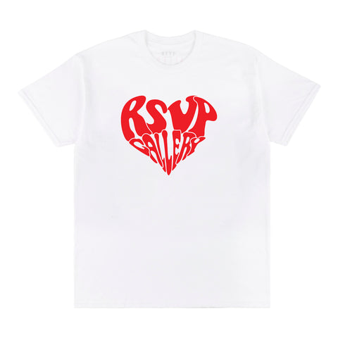 RSVP Gallery Heart Tee, White/Red