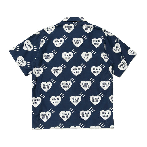 Human Made SS23 - Heart Aloha Shirt, Navy