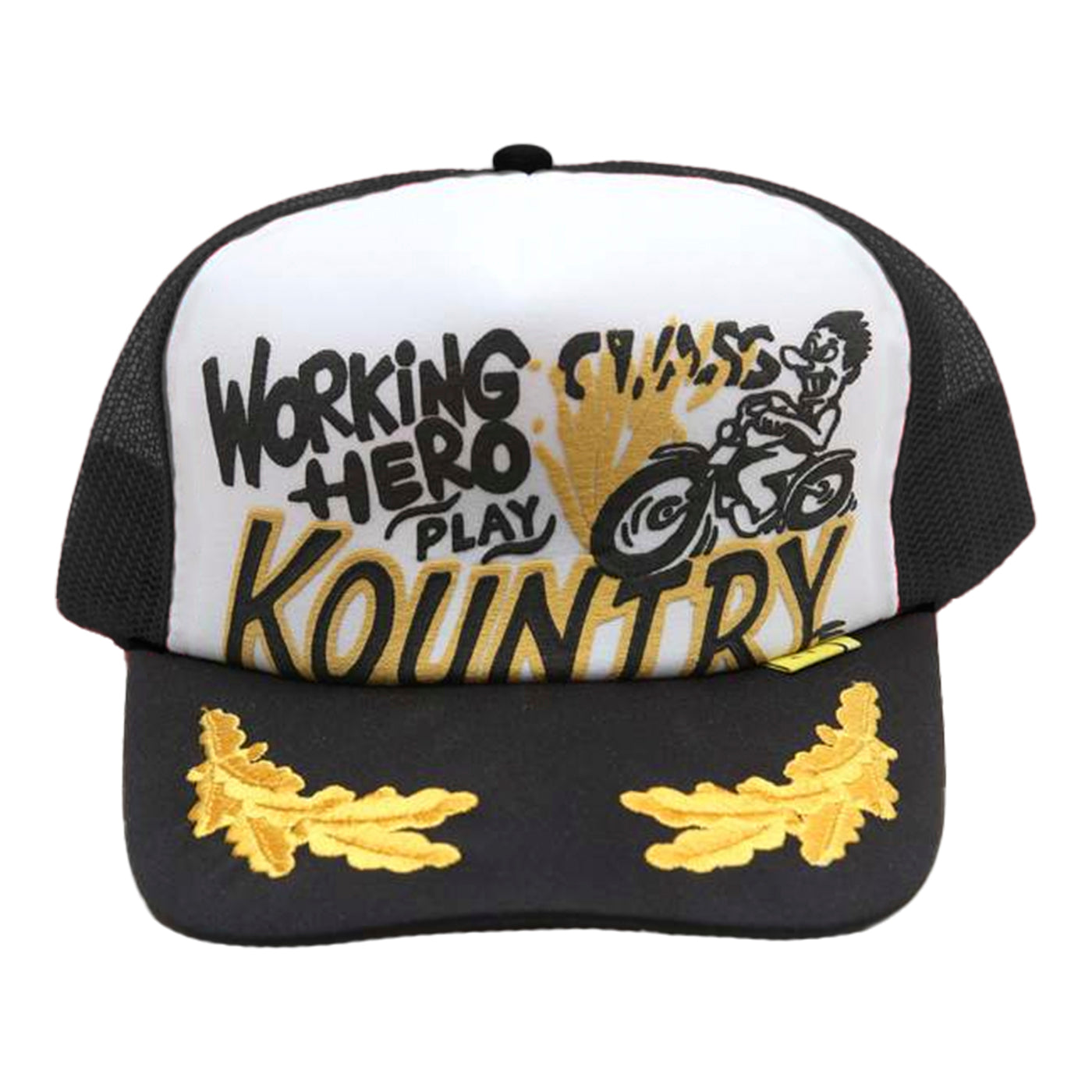 Kapital SS24 - Kountry Racer Trucker Cap, White/Black