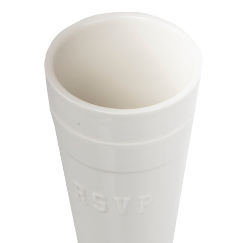 RSVP Gallery Double Cup Set, White