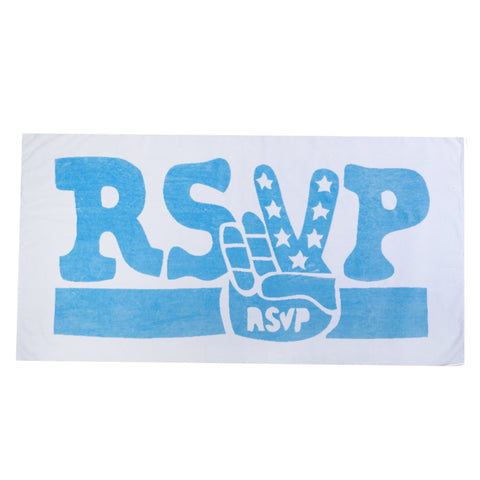 RSVP Gallery So Me Towel, White/Blue