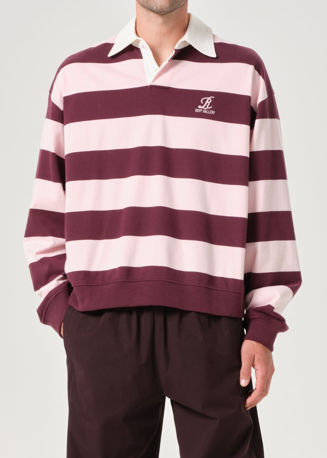 RSVP / AGOLDE Rugby in Pink / Burgundy