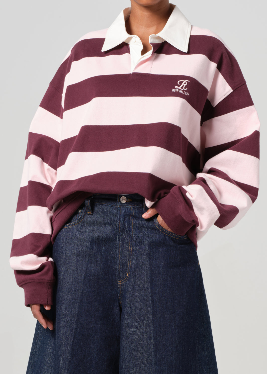 RSVP / AGOLDE Rugby in Pink / Burgundy