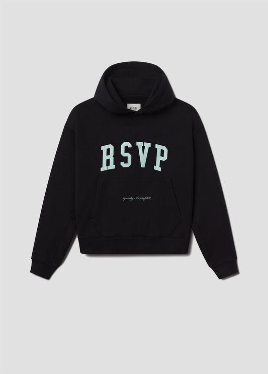 RSVP / AGOLDE Arch Logo Hoodie in Black / Mint