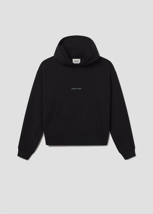 RSVP / AGOLDE Script Hoodie in Black / Mint