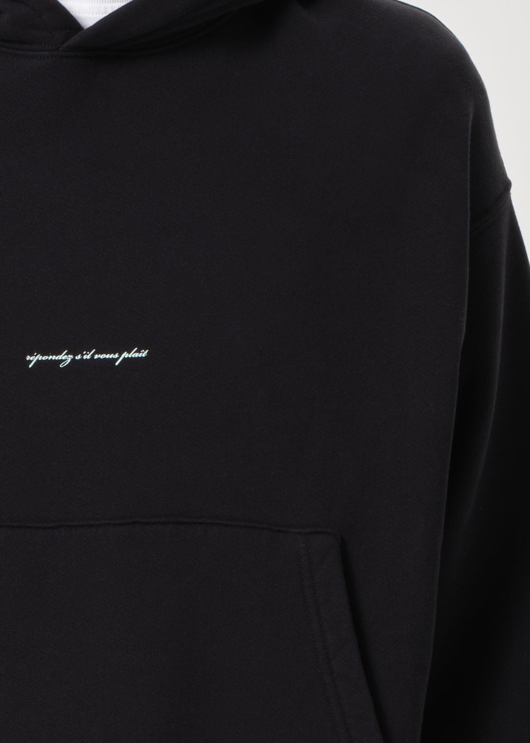 RSVP / AGOLDE Script Hoodie in Black / Mint