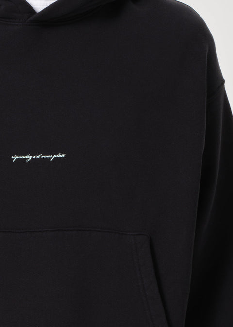 RSVP / AGOLDE Easton Hoodie Script in Black / Mint