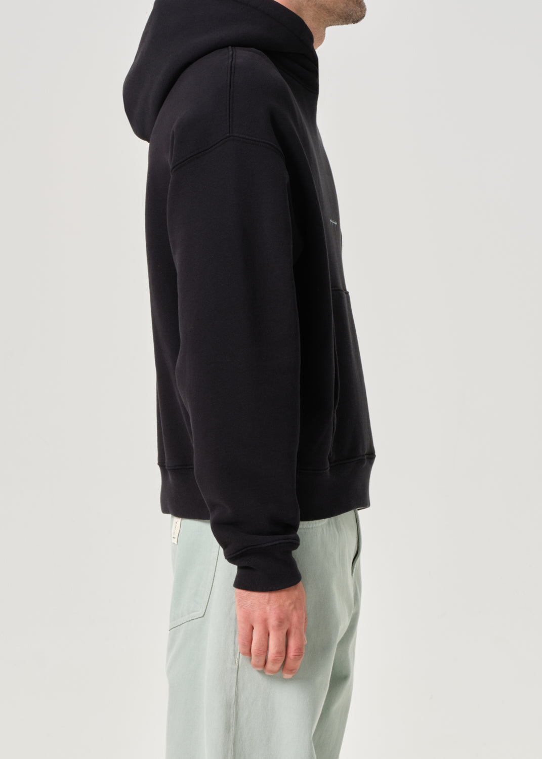 RSVP / AGOLDE Script Hoodie in Black / Mint