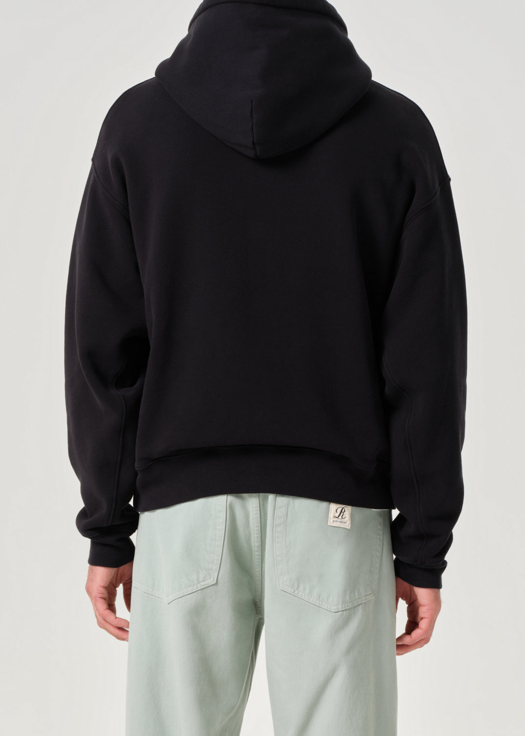RSVP / AGOLDE Script Hoodie in Black / Mint