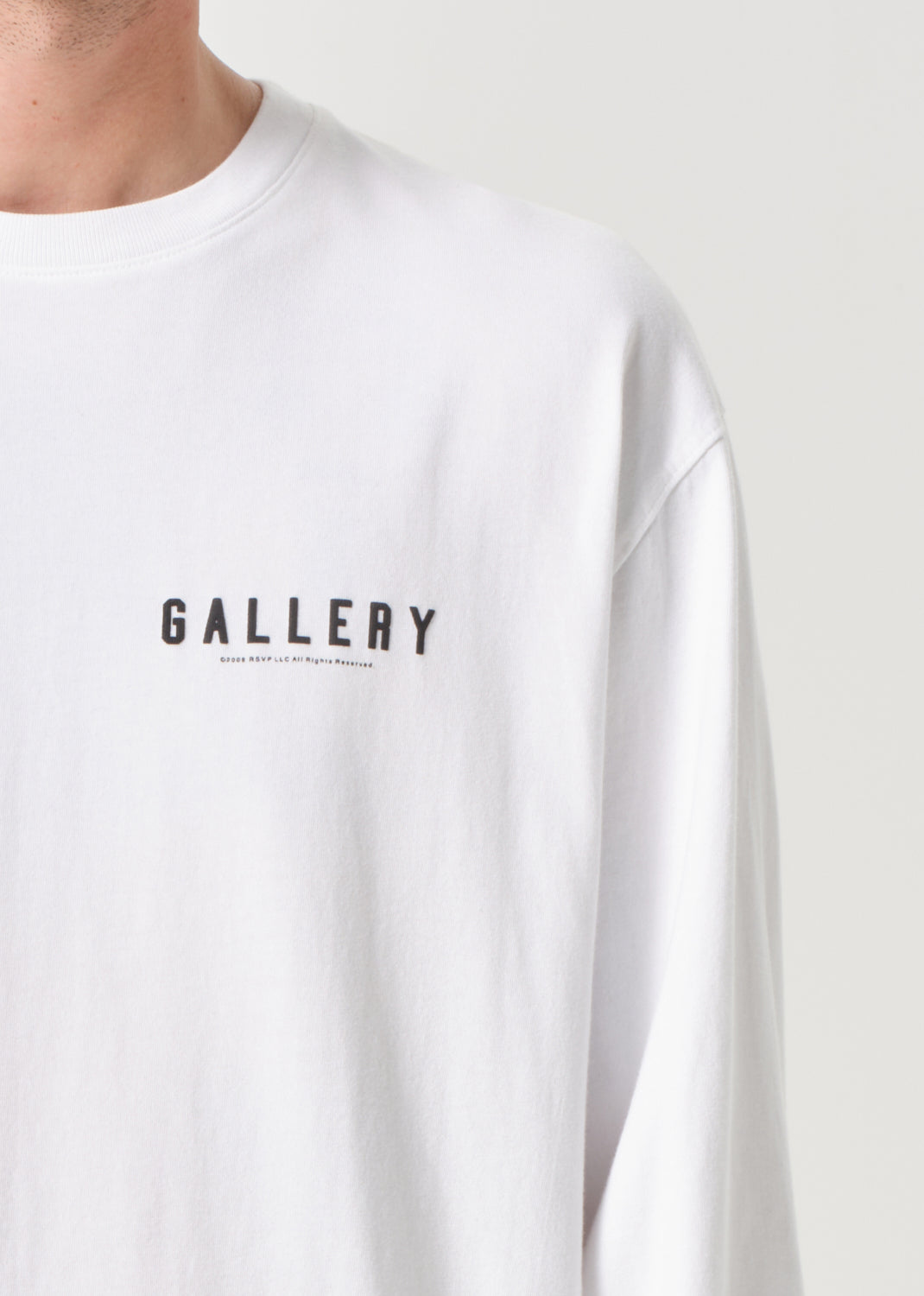 RSVP / AGOLDE Gallery L/S Tee in White / Black