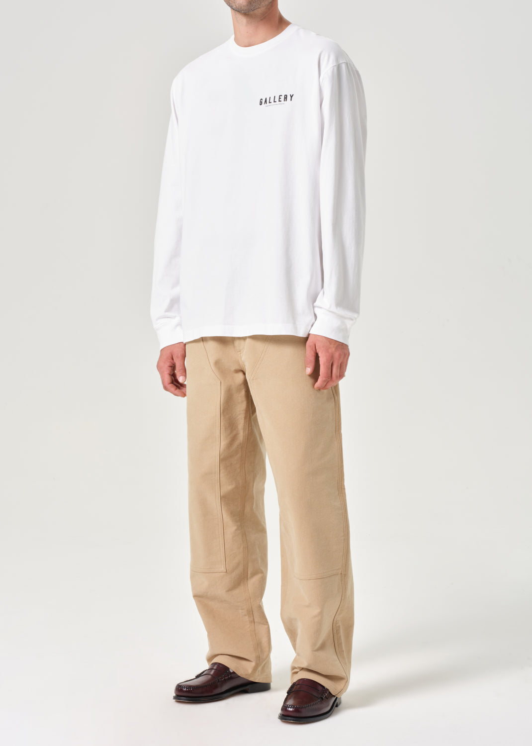 RSVP / AGOLDE Gallery L/S Tee in White / Black