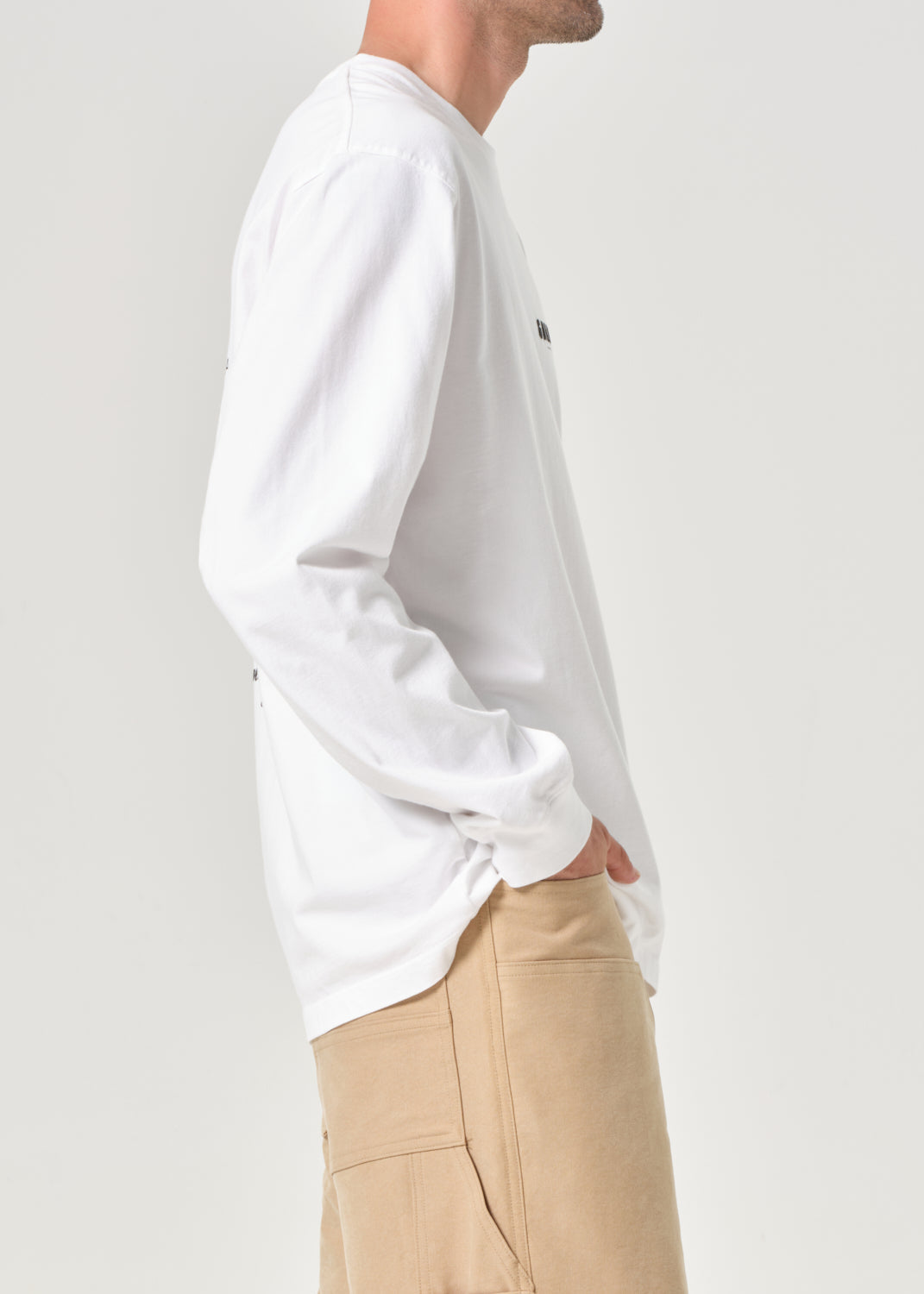 RSVP / AGOLDE Gallery L/S Tee in White / Black