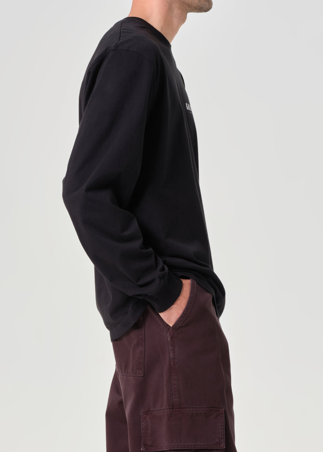 RSVP / AGOLDE Gallery L/S Tee in Black / White