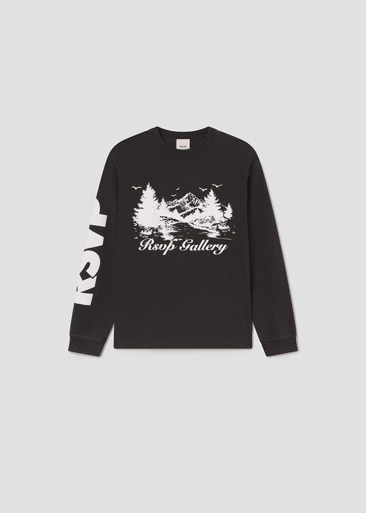 RSVP/AGOLDE Long Sleeve Mock Neck Trees in Marker