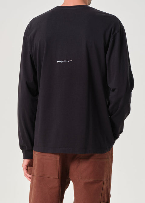 RSVP / AGOLDE Long Sleeve Mock Neck Virgil in Black