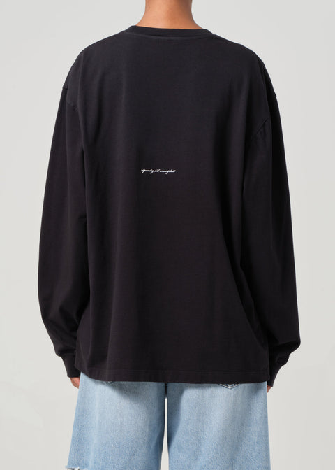 RSVP / AGOLDE Long Sleeve Mock Neck Virgil in Black