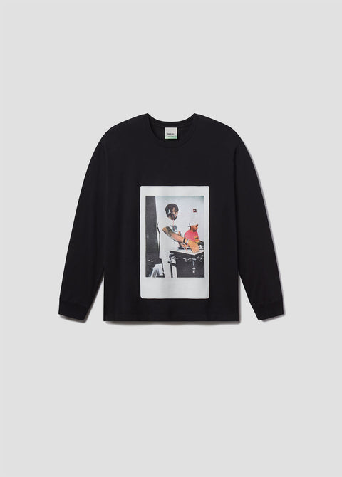 RSVP / AGOLDE Long Sleeve Mock Neck Virgil in Black