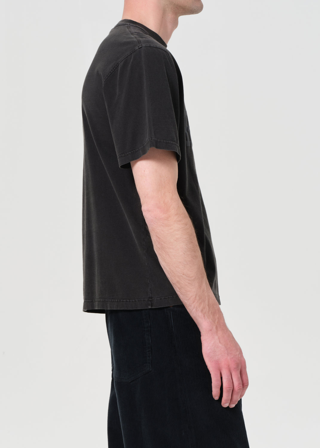 RSVP/AGOLDE Short Sleeve Mock Neck Gallery in Marker
