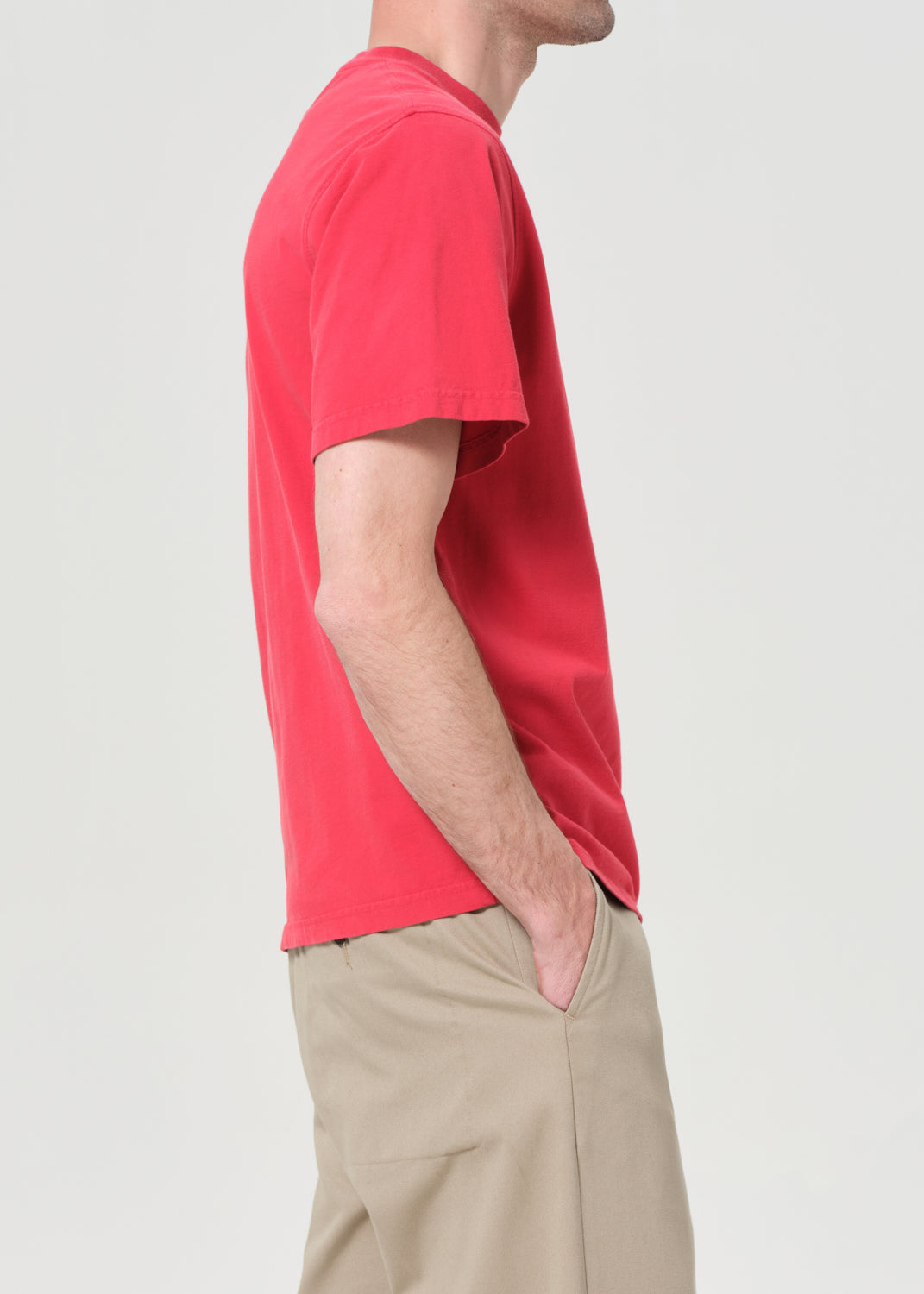 RSVP/AGOLDE Short Sleeve Mock Neck in Red