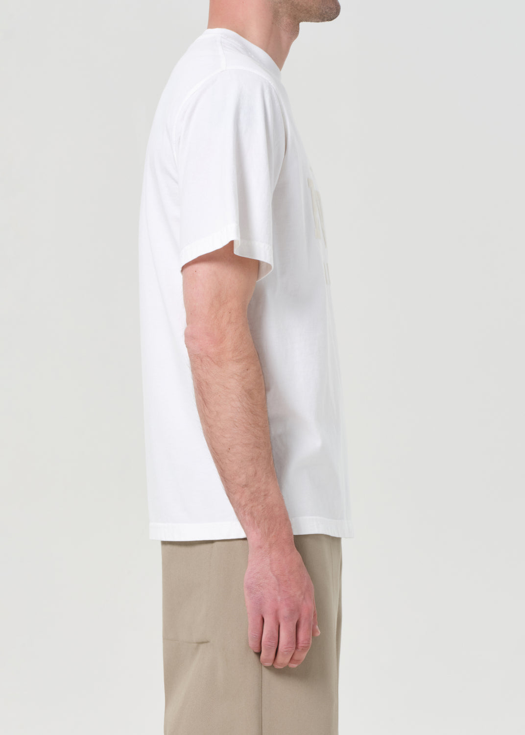 RSVP/AGOLDE Short Sleeve Mock Neck Gallery in Soft White