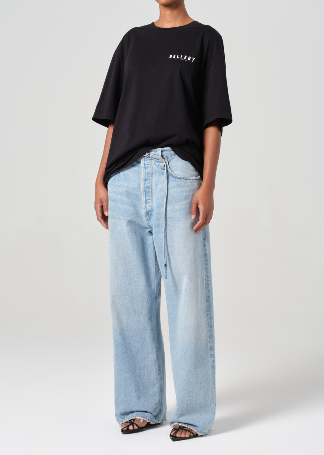 RSVP / AGOLDE Gallery S/S Tee in Black / White