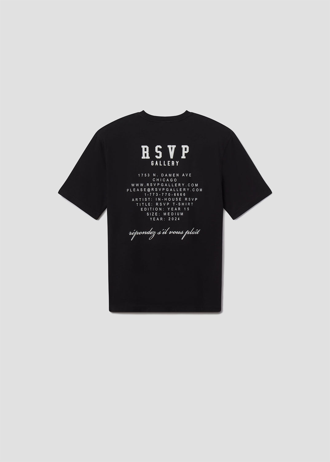 RSVP / AGOLDE Gallery S/S Tee in Black / White