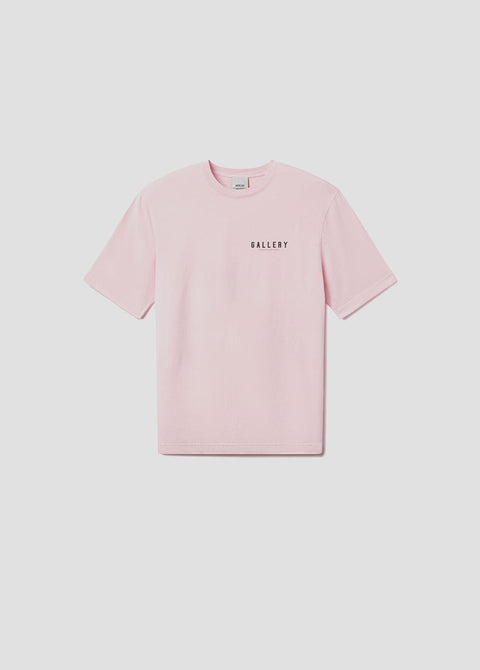 RSVP / AGOLDE Short Sleeve Mock Neck in Pink / Black