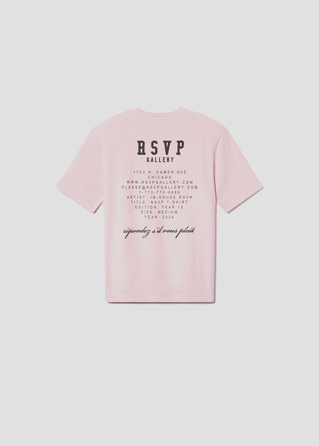 RSVP / AGOLDE Gallery S/S Tee in Pink / Black
