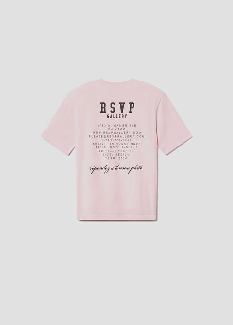 RSVP / AGOLDE Short Sleeve Mock Neck in Pink / Black