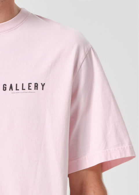 RSVP / AGOLDE Short Sleeve Mock Neck in Pink / Black