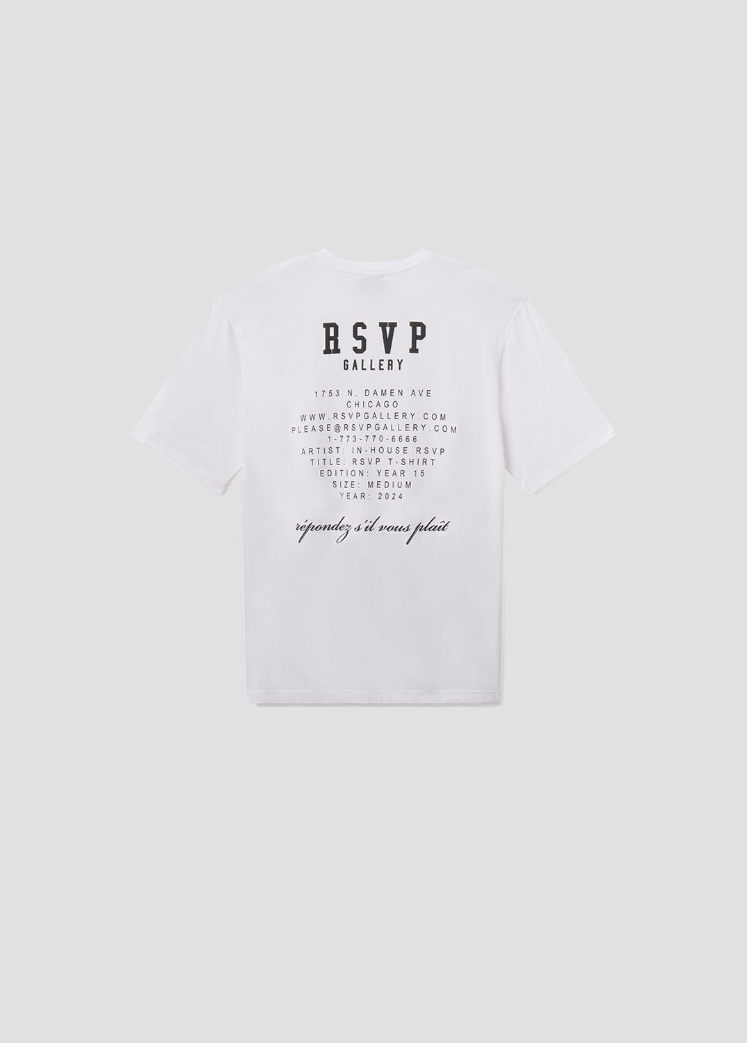 RSVP / AGOLDE Gallery S/S Tee in White / Black