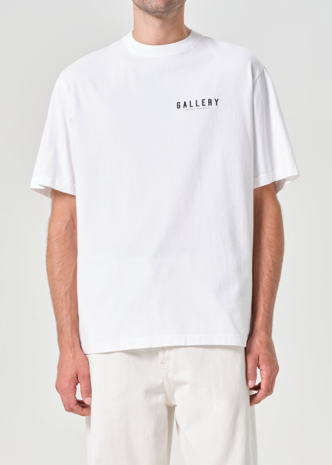 RSVP / AGOLDE Gallery S/S Tee in White / Black