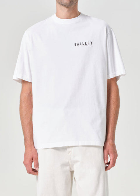 RSVP / AGOLDE Short Sleeve Mock Neck in White / Black