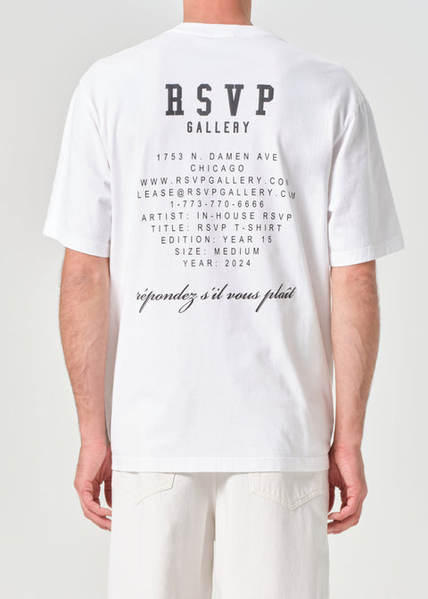 RSVP / AGOLDE Short Sleeve Mock Neck in White / Black