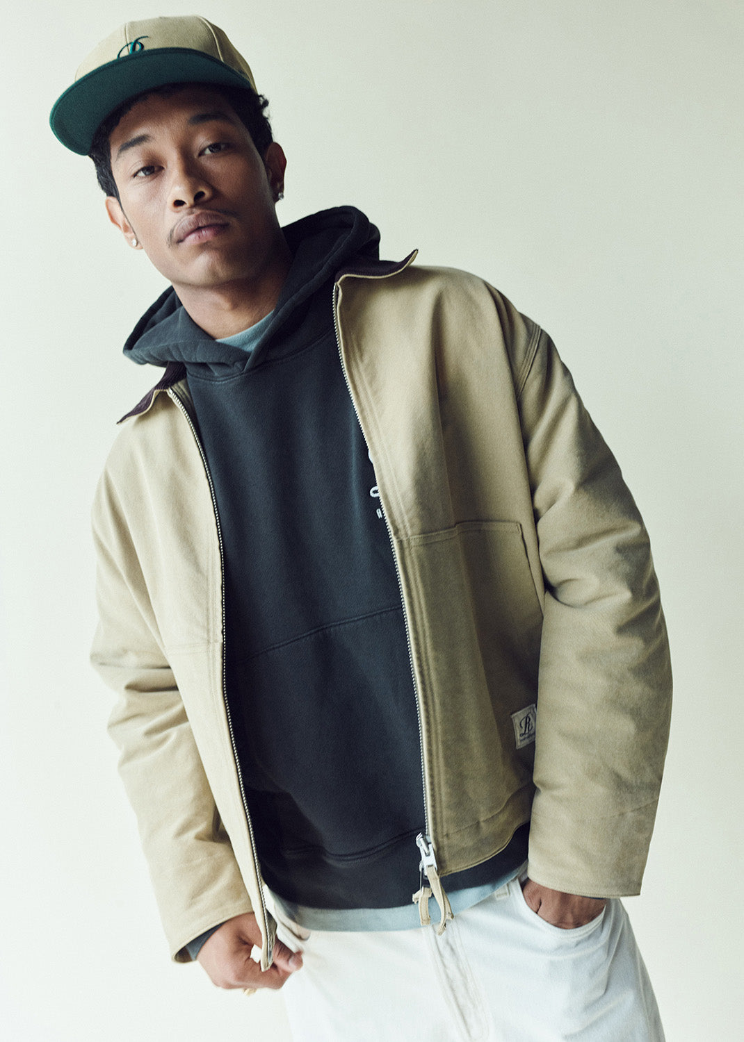 RSVP / AGOLDE District Work Jacket in Khaki