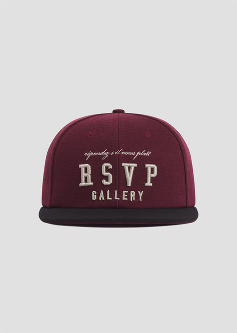 RSVP / AGOLDE Baseball Cap in Maroon