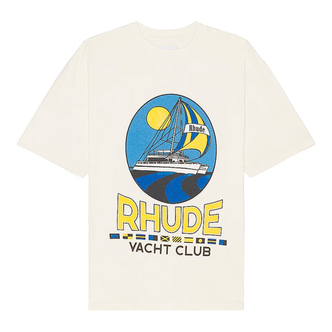 Rhude SS24 - Yacht Club Tee, Vintage White