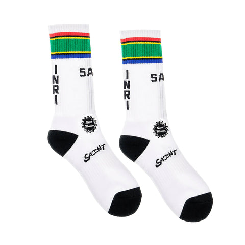 Saint Michael FW23 - South Africa Socks, White