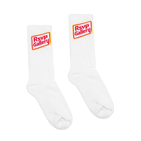 RSVP Gallery FW22 Pantry Socks, White