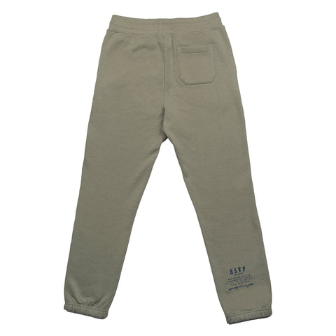RSVP Gallery Twill Sweatpants, Agave Green/Midnight Blue