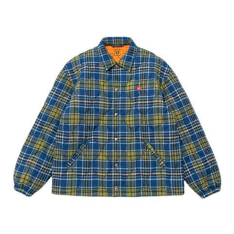 Human Made SS23 - Quilted Check Coach Jacket, Blue